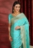 Aqua silk festival wear saree  4118